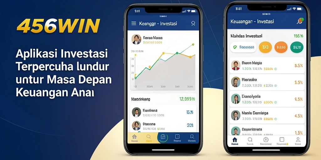 Tampilan antarmuka pengguna yang intuitif dari aplikasi Investasi 456WIN.