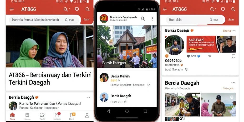Tampilan antarmuka aplikasi AT866 yang modern dan informatif.