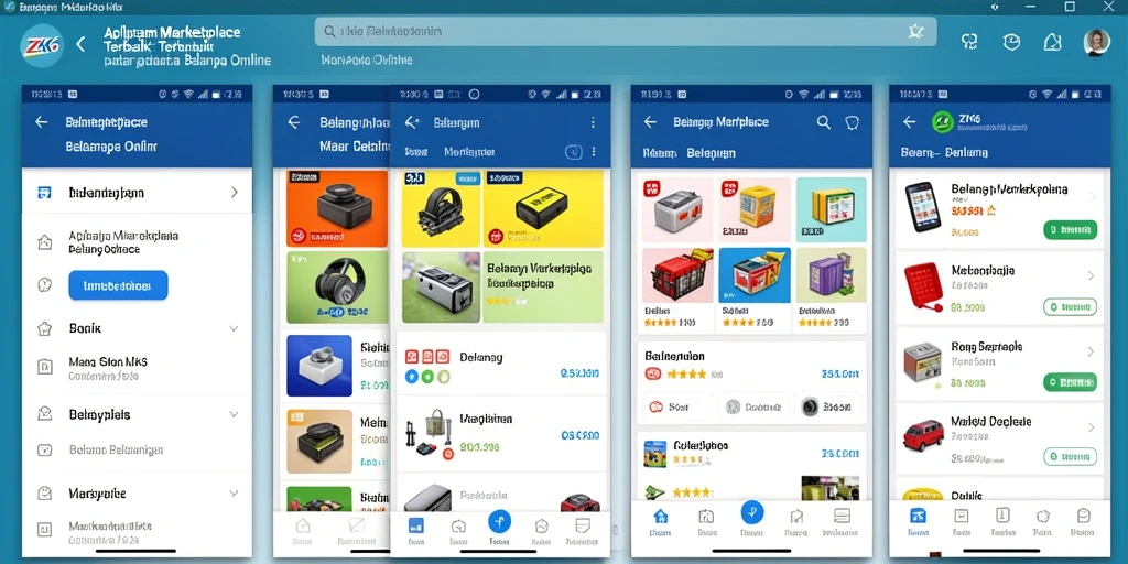Screenshot ZK6 menampilkan antarmuka yang ramah pengguna untuk belanja online.